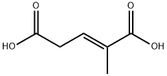 2-methyl-2-pentenedioic acid Struktur