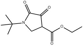ETHYL 1-(TERT-BUTYL)-4,5-DIOXOPYRROLIDINE-3-CARBOXYLATE Struktur