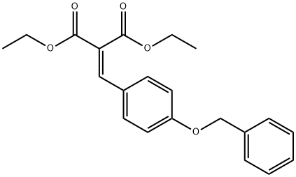 Diethyl 2-(4-(benzyloxy)benzylidene)malonate Struktur
