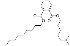 decyl isooctyl phthalate Structure