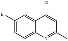 6-BROMO-4-CHLORO-2-METHYLQUINOLINE Struktur