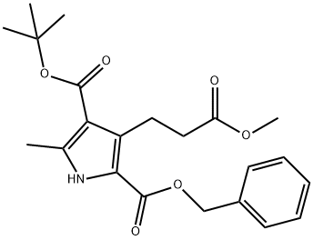 2-BENZYL 4-(TERT-BUTYL) 3-(3-METHOXY-3-OXOPROPYL)-5-METHYL-1H-PYRROLE-2,4-DICARBOXYLATE Structure