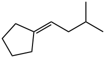 (3-Methylbutylidene)cyclopentane, 53366-51-1, 结构式
