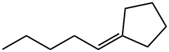 1-ペンチリデンシクロペンタン 化学構造式