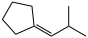 (2-メチルプロピリデン)シクロペンタン 化学構造式