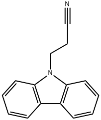 9-(2-シアノエチル)-9H-カルバゾール 化学構造式