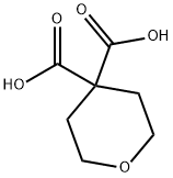 tetrahydropyran-4,4-dicarboxylic acid Structure
