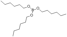 BORIC ACID TRI-N-HEXYL ESTER Structure