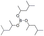 Boric acid tris(1,3-dimethylbutyl) ester Structure