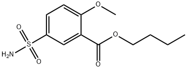 butyl 5-sulphamoyl-o-anisate  Structure