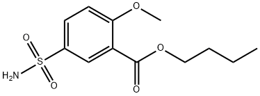 butyl 5-sulphamoyl-o-anisate Structure