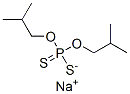 二硫代磷酸-O,O-双(2-甲基丙)酯钠盐 结构式