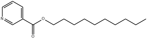 decyl pyridine-3-carboxylate Struktur