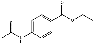 p-(アセチルアミノ)安息香酸エチル 化学構造式