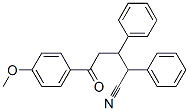 5-(4-methoxyphenyl)-5-oxo-2,3-diphenyl-pentanenitrile Struktur