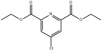 4-クロロ-2,6-ピリジンニカルボン酸ジエチル 化学構造式