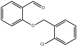 2-[(2-クロロベンジル)オキシ]ベンズアルデヒド 化学構造式