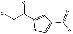 2-氯-1-(4-硝基-1H-吡咯-2-基)乙酮, 53391-46-1, 结构式