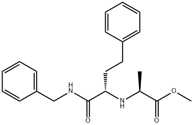 L-Alanine,N-[(1S)-3-phenyl-1-[[(phenylmethyl)amino]carbonyl]propyl]-,methylester(9CI) Struktur