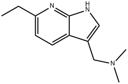 6-乙基-N,N-二甲基-1H-吡咯并[2,3-B]吡啶-3-甲胺 结构式
