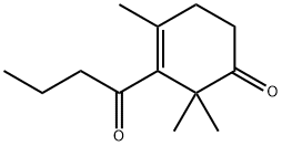 2,2,4-Trimethyl-3-(1-oxobutyl)-3-cyclohexen-1-one 结构式