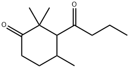 2,2,4-Trimethyl-3-(1-oxobutyl)-1-cyclohexanone,53398-15-5,结构式