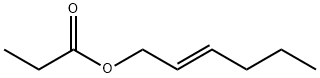 プロピオン酸 trans-2-ヘキセン-1-イル 化学構造式