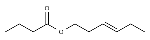 (E)-hex-3-enyl butyrate Structure