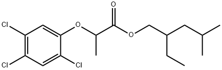 2-(2,4,5-トリクロロフェノキシ)プロパン酸2-エチル-4-メチルペンチル 化学構造式