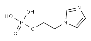 1H-Imidazole-1-ethanol, phosphate Struktur