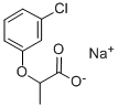 Sodium 2-(3-chlorophenoxy)propanoate Structure