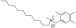 Dodecyl dimethyl 2,4,5-trimethylbenzyl ammonium chloride Structure