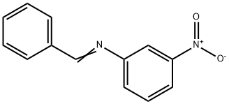 N-(3-ニトロフェニル)ベンゼンメタンイミン 化学構造式