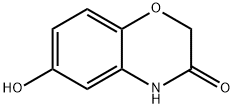 6-ヒドロキシ-2H-1,4-ベンゾオキサジン-3(4H)-オン 化学構造式