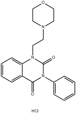 1-[2-morpholinoethyl]-3-phenylquinazoline-2,4(1H,3H)-dione monohydrochloride Structure