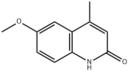 6-メトキシ-4-メチル-2-キノリノール 化学構造式