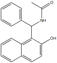 N-[(2-hydroxynaphthalen-1-yl)-phenyl-methyl]acetamide Struktur