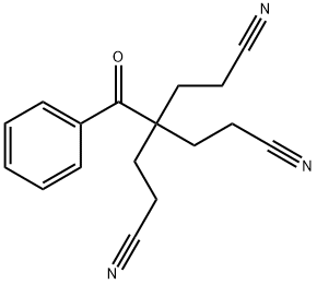 4-ベンゾイル-4-(2-シアノエチル)ヘプタンジニトリル 化学構造式