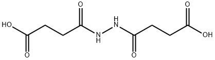 1,2-Bis(3-carboxypropanoyl)-hydrazine Struktur