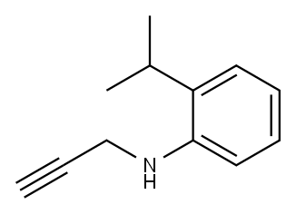 Benzenamine, 2-(1-methylethyl)-N-2-propynyl- (9CI) Struktur