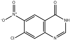 7-クロロ-6-ニトロ-4-ヒドロキシキナゾリン 化学構造式