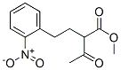 methyl 2-[2-(2-nitrophenyl)ethyl]-3-oxo-butanoate Struktur