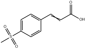 (2E)-3-[4-(METHYLSULFONYL)PHENYL]PROPENOIC ACID Structure