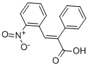 3-(o-ニトロフェニル)-2-フェニルプロペン酸 化学構造式