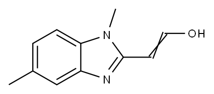 Ethenol, 2-(1,5-dimethyl-1H-benzimidazol-2-yl)- (9CI) Struktur
