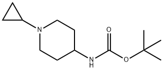 (1-环丙基哌啶-4-基)-氨基甲酸叔丁酯, 534595-68-1, 结构式