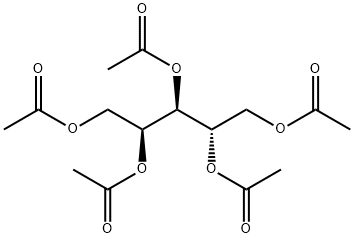 (2S,4S)-1,2,3,4,5-Pentanepentol pentaacetate,5346-78-1,结构式