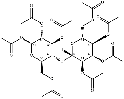 alpha-D-Cellobiose octaacetate Structure