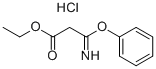 ETHYL 3-IMINO-3-PHENOXYPROPANOATE HYDROCHLORIDE 化学構造式
