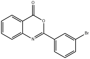 2-(3-ブロモフェニル)-4H-3,1-ベンゾキサジン-4-オン 化学構造式